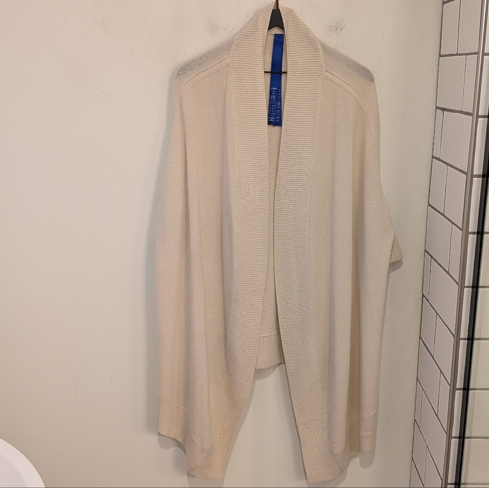 Kit & Ace Women's Cream Merino Wool Cashmere Dolman Cardigan One Size